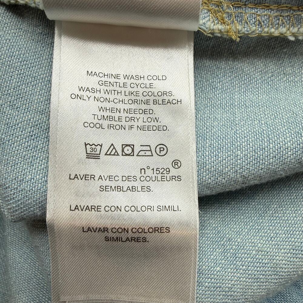 Lauren Ralph Lauren Black Label Chambray Tunic Dress Womens M Cotton Blue - Picture 14 of 14